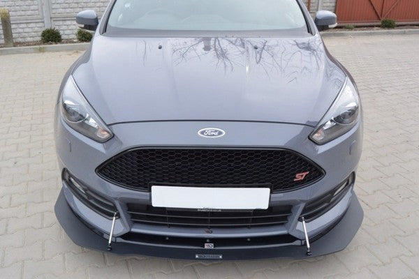 Maxton Hybrid Front Splitter V.1 Ford Focus St Mk3 Fl