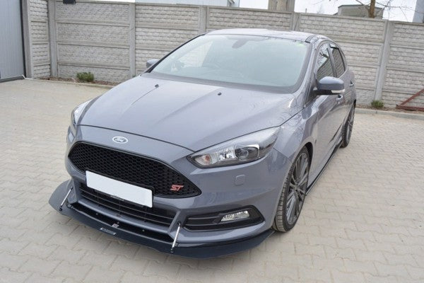 Maxton Hybrid Front Splitter V.1 Ford Focus St Mk3 Fl