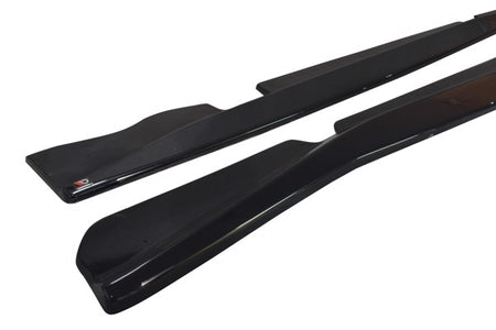 Maxton Side Skirts Diffusers Chevrolet Corvette C7 - Gloss Black