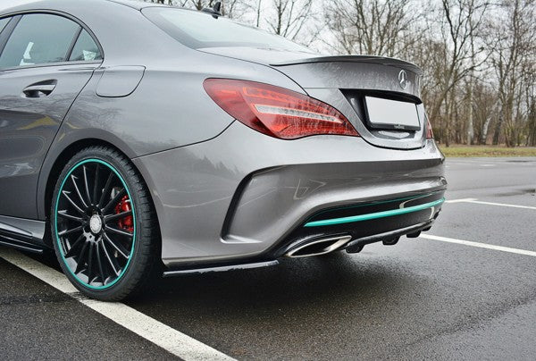 Maxton Rear Valance Mercedes-Benz Cla C117 Amg-Line Facelift - Gloss Black