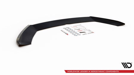 Maxton Front Splitter V.4 Seat Leon Cupra / Fr Mk3 Fl - Gloss Black