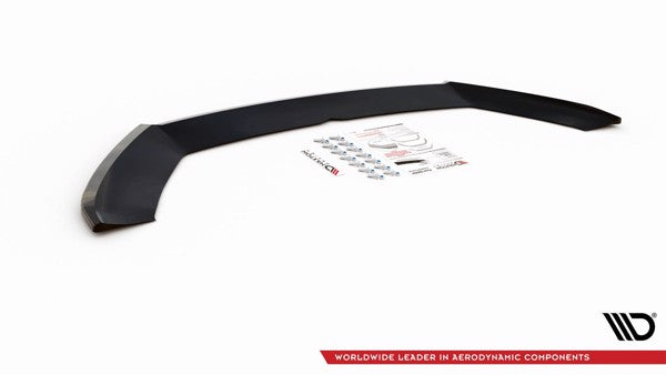 Maxton Front Splitter V.4 Seat Leon Cupra / Fr Mk3 Fl - Gloss Black