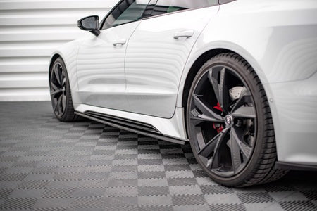 Maxton Side Skirts Diffusers V.2 Audi RS6 C8 / RS7 C8 - Gloss Black
