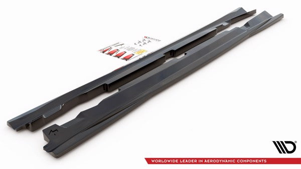 Maxton Side Skirts Diffusers Mercedes-Amg Gt 53 4-Door Coupe - Gloss Black