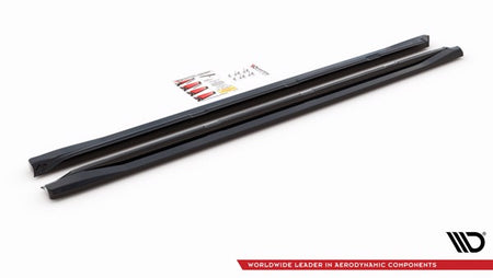 Maxton Side Skirts Diffusers Skoda Kodiaq Mk1 Facelift - Gloss Black