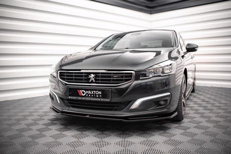 Maxton Front Splitter V.2 Peugeot 508 Gt Mk1 Facelift - Gloss Black