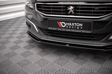 Maxton Front Splitter V.2 Peugeot 508 Gt Mk1 Facelift - Gloss Black