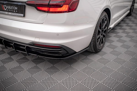 Maxton Rear Side Splitters Audi A4 B9 Facelift - Gloss Black