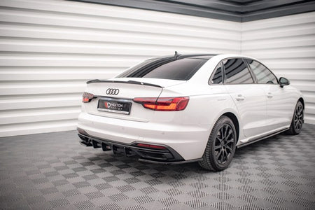 Maxton Rear Side Splitters Audi A4 B9 Facelift - Gloss Black