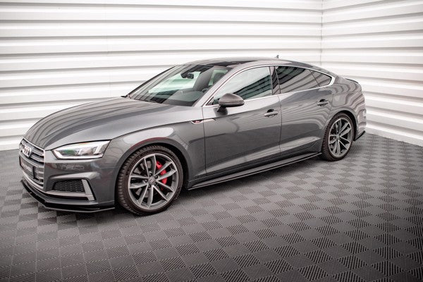 Maxton Street Pro Side Skirts Diffusers Audi A5 S-Line / S5 Sportback F5 - Black