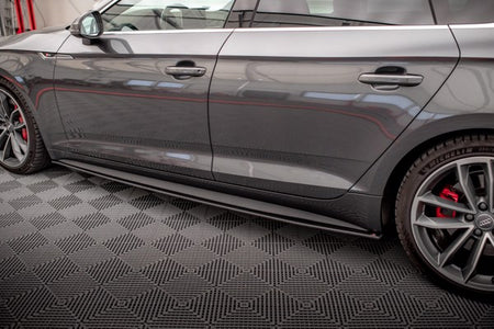Maxton Street Pro Side Skirts Diffusers Audi A5 S-Line / S5 Sportback F5 - Black