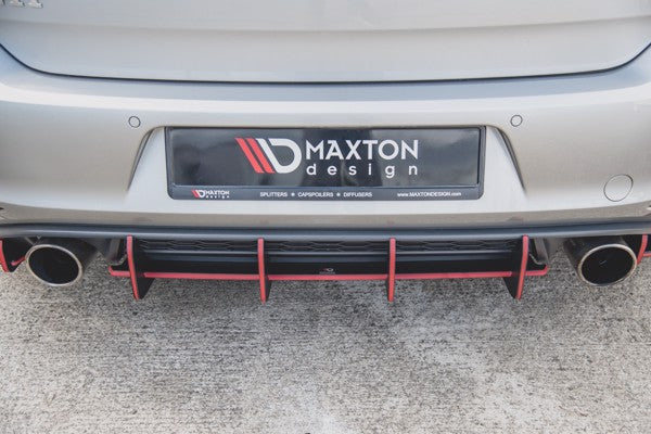 Maxton Racing Durability Rear Diffuser V.1 VW Golf 7 Gti - Black