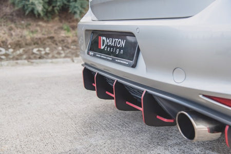 Maxton Racing Durability Rear Diffuser V.1 VW Golf 7 Gti - Black