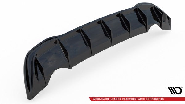 Maxton Rear Valance VW Golf 8 - Gloss Black