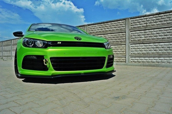 Maxton Front Splitter VW Scirocco R Ver2 - Gloss Black