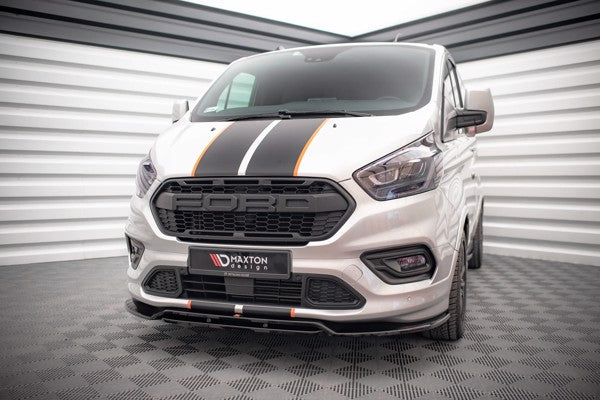 Maxton Front Splitter Ford Transit Custom St-Line Mk1 Facelift - Gloss Black