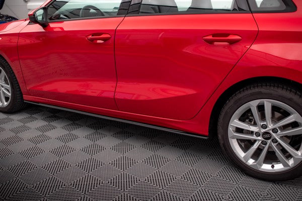 Maxton Street Pro Side Skirts Diffusers Audi A3 8Y - Black