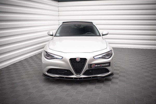 Maxton Front Splitter V.2 Alfa Romeo Giulia Sport - Gloss Black