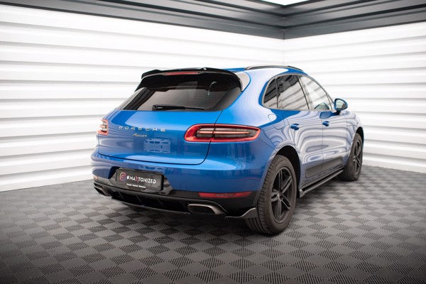 Maxton Rear Side Splitters Porsche Macan Mk1 - Gloss Black