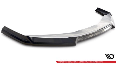 Maxton Front Splitter V.3 BMW 7 M-Pack / M760E G70 - Gloss Black