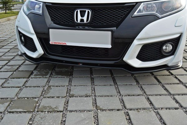 Maxton Front Splitter Honda Civic Mk9 Facelift - Gloss Black