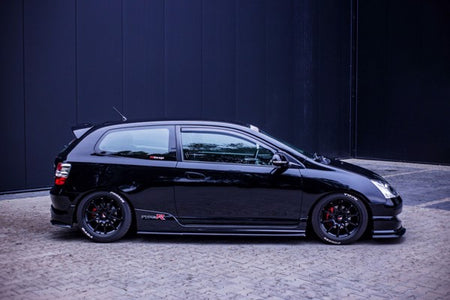 Maxton Side Skirts Diffusers Honda Civic Ep3 (Mk7) Type-R/S Facelift - Gloss