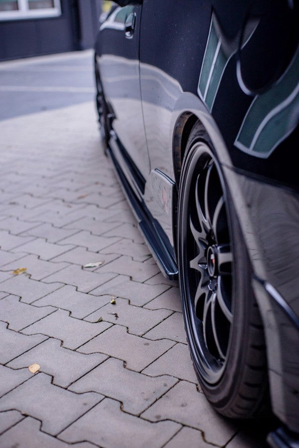 Maxton Side Skirts Diffusers Honda Civic Ep3 (Mk7) Type-R/S Facelift - Gloss