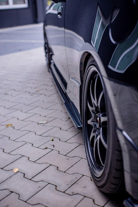 Maxton Side Skirts Diffusers Honda Civic Ep3 (Mk7) Type-R/S Facelift - Gloss