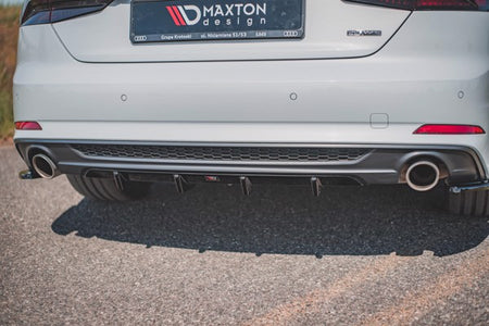 Maxton Rear Valance Audi A5 S-Line F5 Coupe / Sportback - Gloss Black