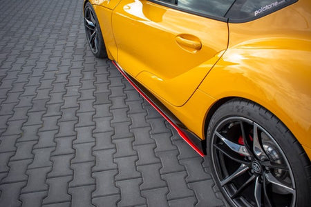 Maxton Side Skirts Diffusers V.2 Toyota Supra Mk5 - Gloss Black