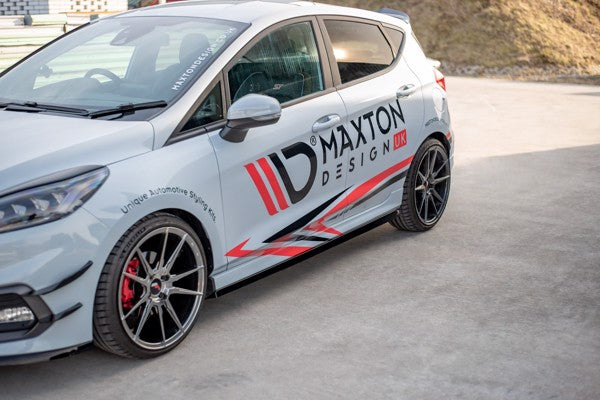 Maxton Side Skirts Diffusers V.2 Ford Fiesta Mk8 St / St-Line - Gloss Black