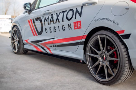 Maxton Side Skirts Diffusers V.2 Ford Fiesta Mk8 St / St-Line - Gloss Black