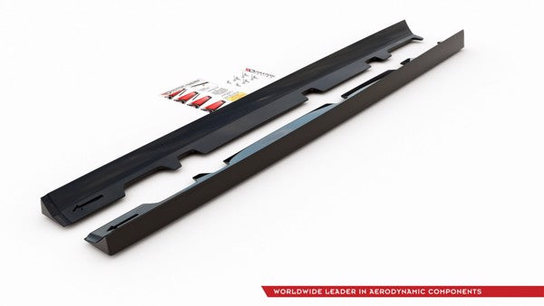 Maxton Side Skirts Diffusers V.2 Ford Fiesta Mk8 St / St-Line - Gloss Black
