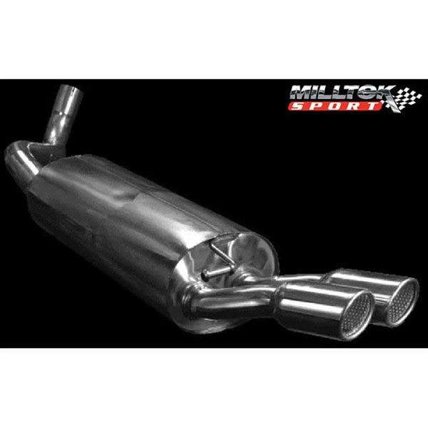 Milltek Cat-back udstødningssystem i rustfrit stål til Seat Leon Cupra 1.9 TDi med 90PS, 110PS og 150PS, designet til forbedret 