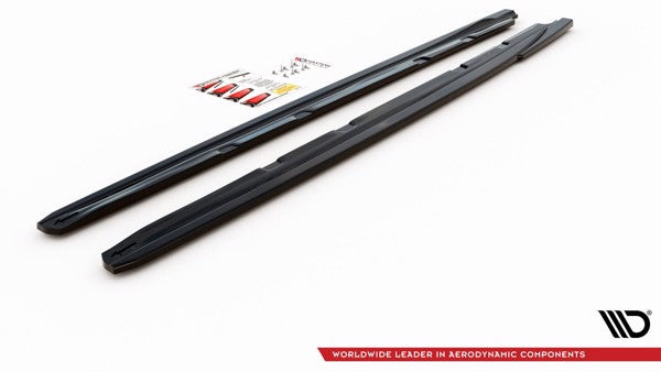 Maxton Side Skirts Diffusers V.5 Seat Leon Cupra / Fr Mk3 Fl - Gloss Black