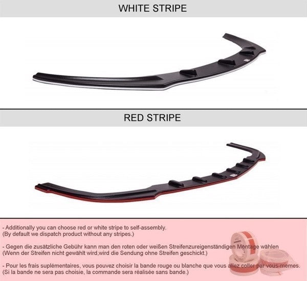 Maxton Side Skirts Diffusers Audi S4 / A4 / A4 S-Line B6 / B7  - Gloss Black