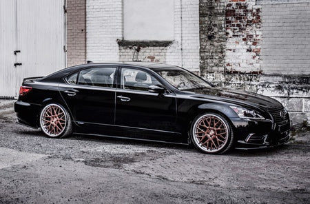 Maxton Side Skirts Diffusers Lexus Ls Long Wheelbase Mk4 Facelift - Gloss Black