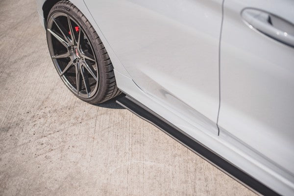 Maxton Racing Durability Side Skirts Diffusers Ford Fiesta Mk8 St / St-Line - Black