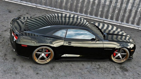 Maxton Rear Side Splitters Chevrolet Camaro V Ss - Us Version (Preface) - Gloss Black
