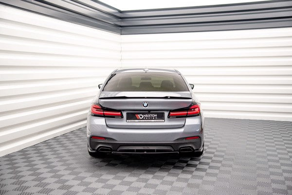 Maxton Central Rear Splitter BMW 5 G30 Facelift M-Pack - Gloss Black