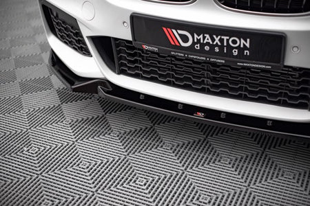Maxton Front Splitter V.2 BMW X1 M-Pack F48 - Gloss Black