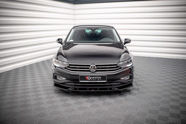 Maxton Front Splitter V.2 Volkswagen Passat B8 Facelift - Gloss Black