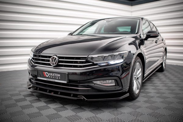 Maxton Front Splitter V.2 Volkswagen Passat B8 Facelift - Gloss Black