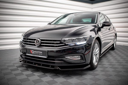 Maxton Front Splitter V.2 Volkswagen Passat B8 Facelift - Gloss Black