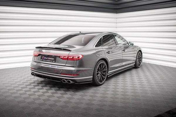 Maxton Central Rear Splitter For Audi S8 D5 - Gloss Black