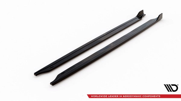 Maxton Side Skirts Diffusers V.2 Mini Cooper John Cooper Works R56 - Gloss Black