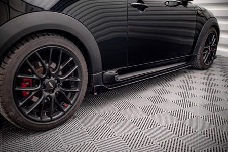 Maxton Side Skirts Diffusers V.2 Mini Cooper John Cooper Works R56 - Gloss Black