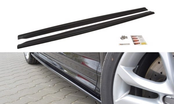 Maxton Side Skirts Diffusers Audi S3 8P / S3 8P Fl / RS3 8P - Gloss Black
