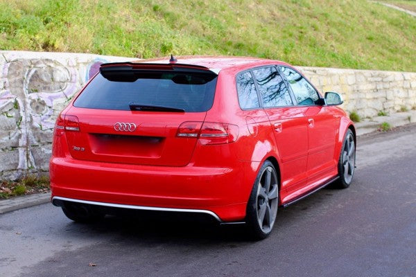 Maxton Side Skirts Diffusers Audi S3 8P / S3 8P Fl / RS3 8P - Gloss Black