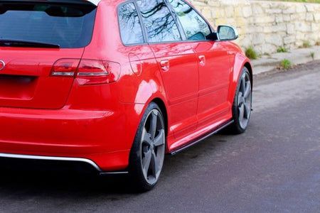 Maxton Side Skirts Diffusers Audi S3 8P / S3 8P Fl / RS3 8P - Gloss Black